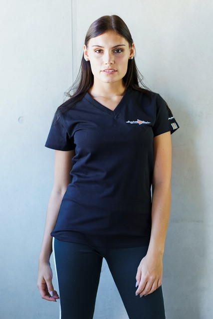 Bogensport Damen T-Shirt Basic (Schwarz)
