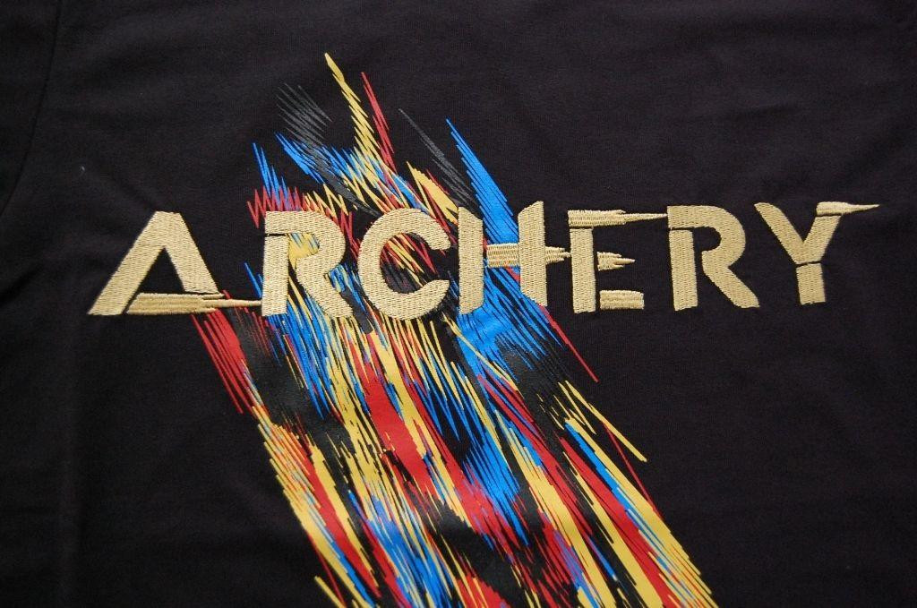 Bogensport Damen T-Shirt Archery ( Schwarz)
